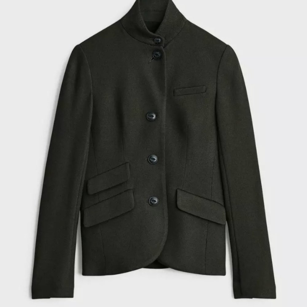 Rag and Bone Slade Blazer Jacket Army Green 0 XS like new
